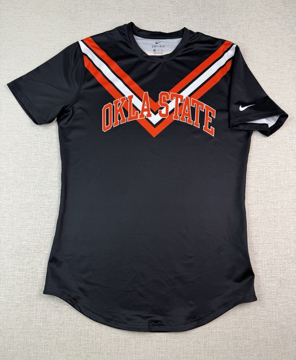 Nike Oklahoma State Cowboys Dri-FIT Shirt Men’s XXL Black Orange Big 12 OSU